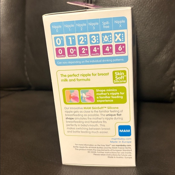 MAM Easy Start Anti-Colic Baby Bottles - Blue - Picture 3 of 4